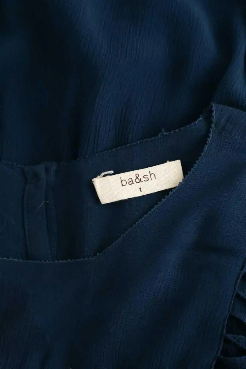 Blouse Bash Bleu en Synthétique