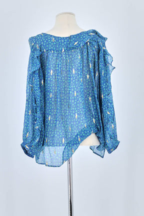 Blouse Bash Bleu en Viscose