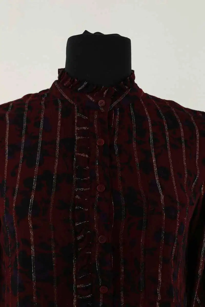 Blouse Ba&Sh Bordeaux en Viscose