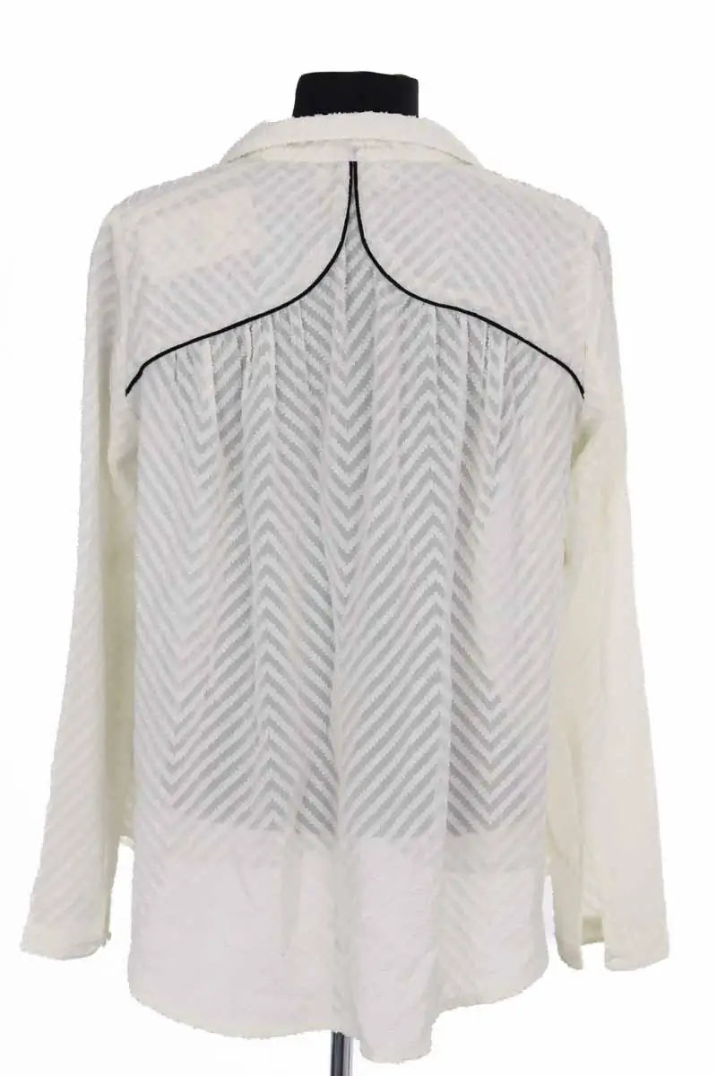 Blouse Ba&Sh Iceberg Ecru en Synthétique