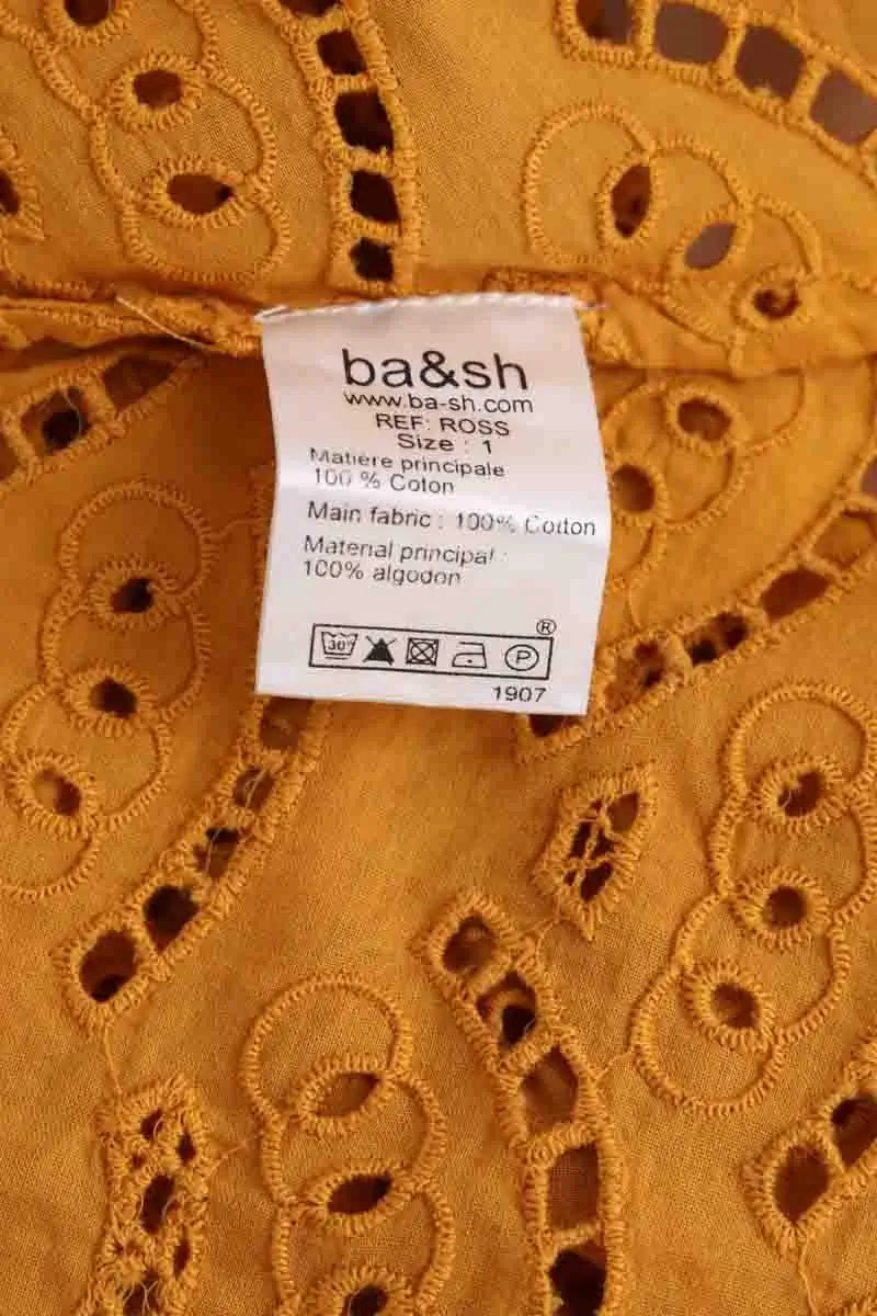 Blouse Ba&Sh Jaune en Coton