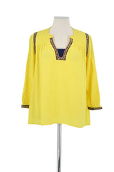 Blouse Bash Jaune en Viscose, taille XS - Seconde Main
