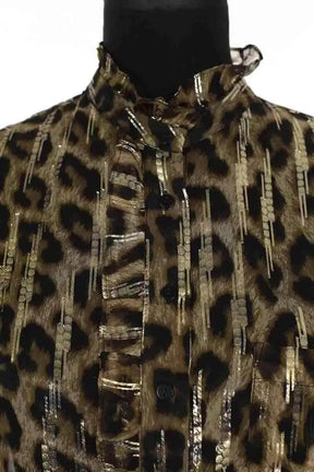 Blouse Bash Kaki en Soie