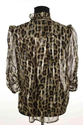 Blouse Bash Kaki en Soie