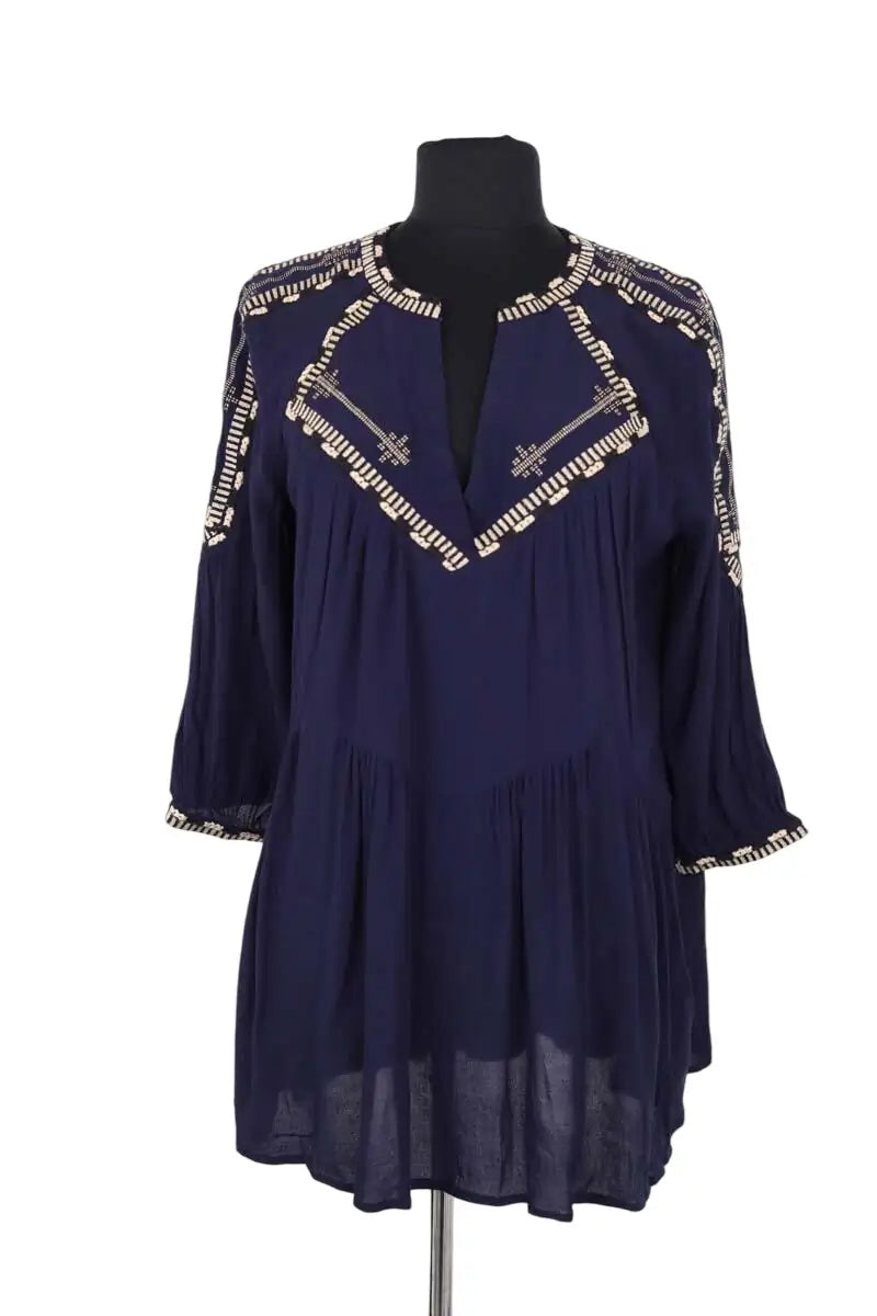Blouse Ba&Sh Marine en Viscose, taille M - Seconde Main