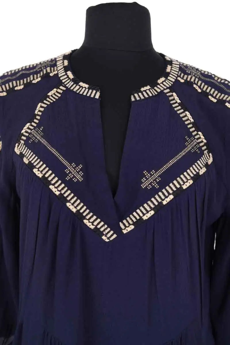 Blouse Ba&Sh Marine en Viscose