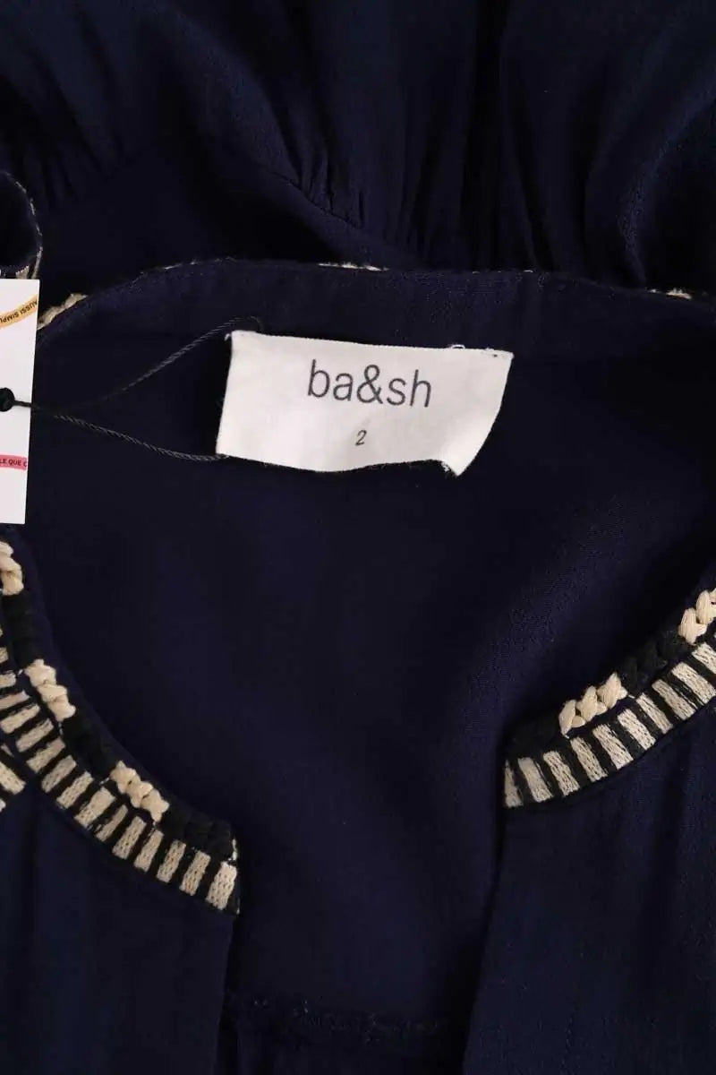Blouse Ba&Sh Marine en Viscose