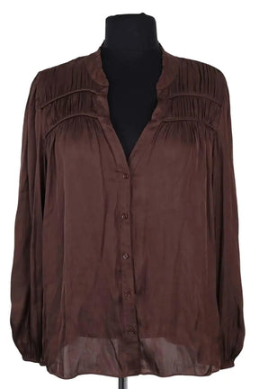 Blouse Ba&Sh Marron en Synthétique, taille S - Seconde Main