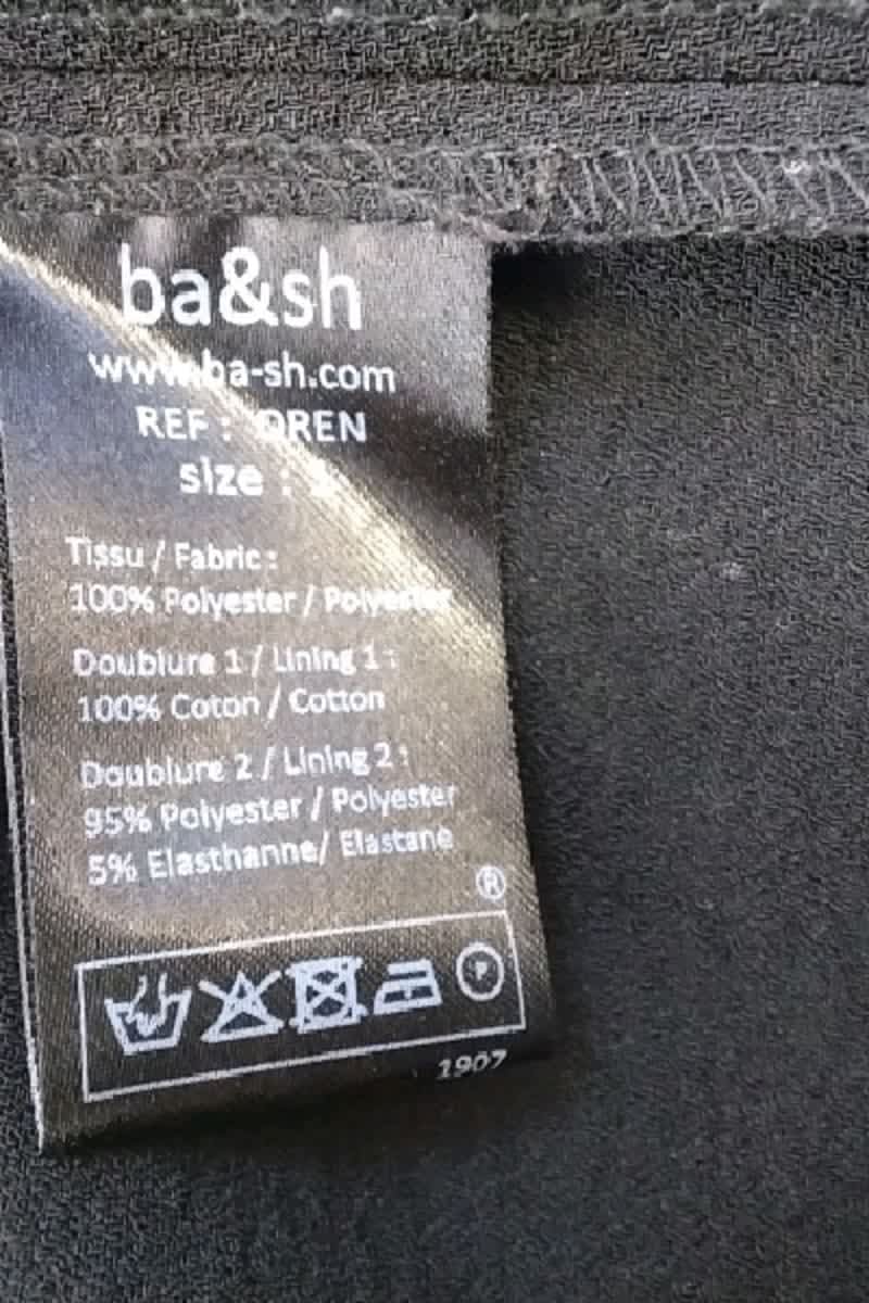 Blouse Bash Noir en Polyester