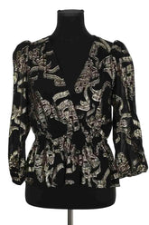 Blouse Ba&Sh Noir en Viscose, taille S - Seconde Main