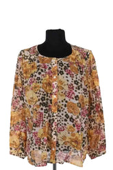 Blouse Ba&Sh Orange en Coton, taille S - Seconde Main