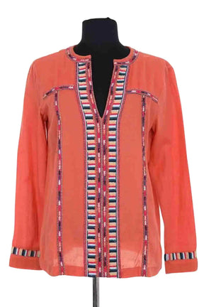 Blouse Ba&Sh Orange en Coton, taille XS - Seconde Main