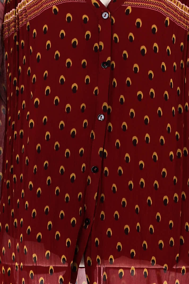 Blouse Bash Rouge en Viscose