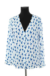 Blouse Ba&Sh Sacha Bleu en Viscose, taille S - Seconde Main