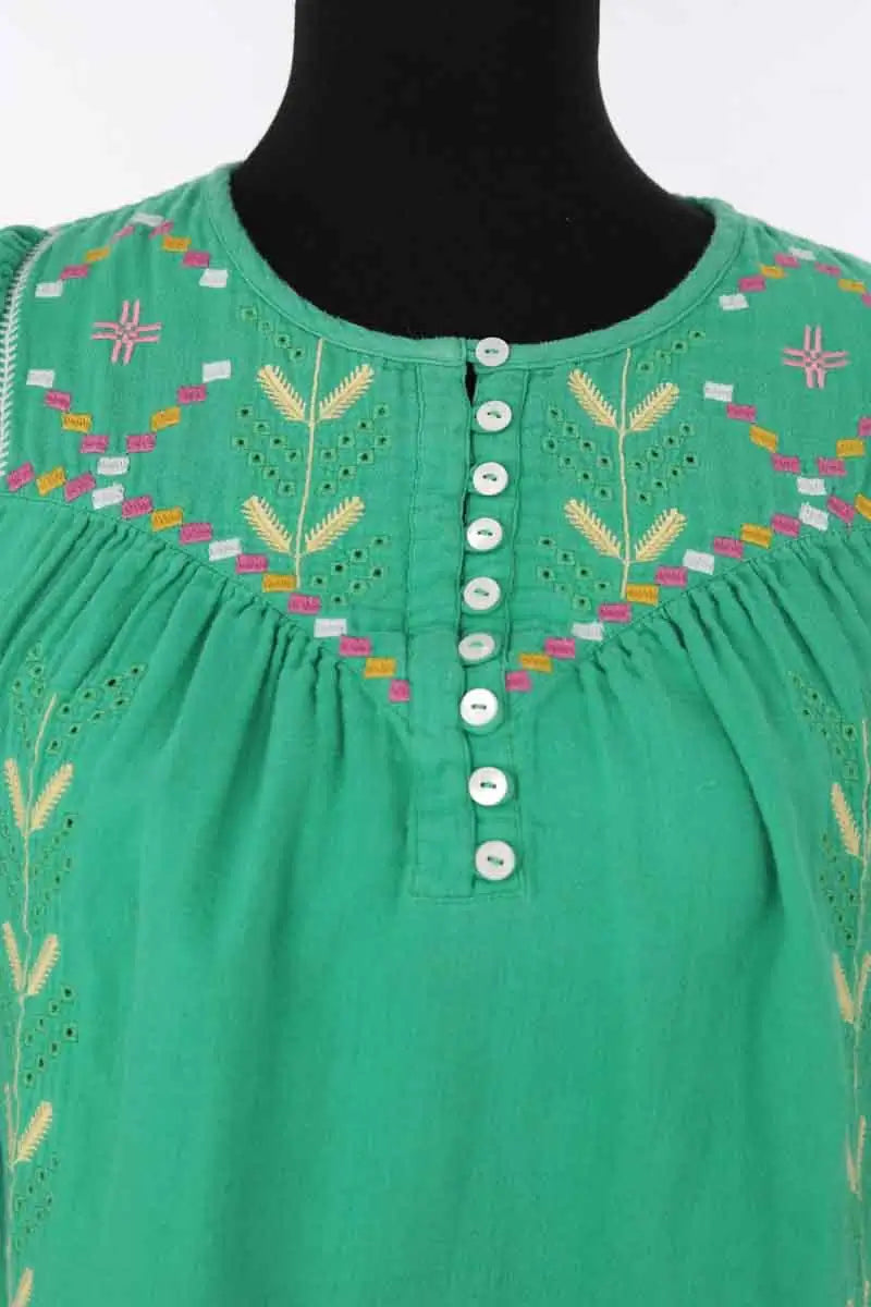 Blouse Ba&Sh Vert en Coton