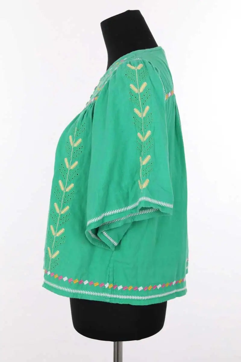 Blouse Ba&Sh Vert en Coton