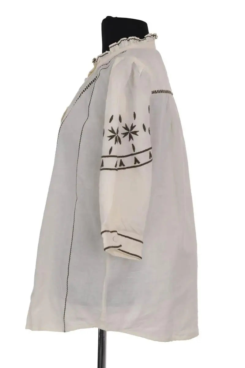Blouse Berenice Ecru en Coton