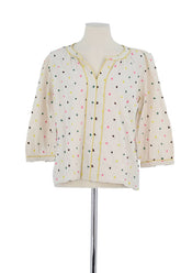 Blouse Boden Beige en Coton, taille S - Seconde Main