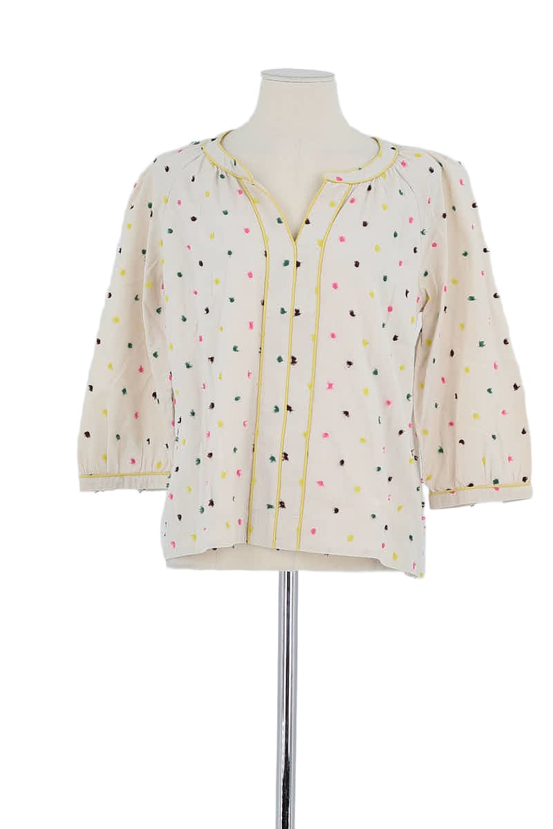 Blouse Boden Beige en Coton, taille S - Seconde Main