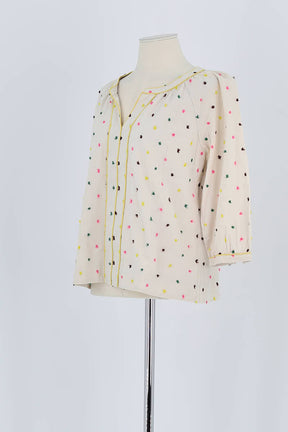 Blouse Boden Beige en Coton