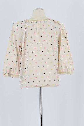 Blouse Boden Beige en Coton