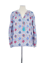 Blouse Boden Blanc en Coton, taille M - Seconde Main