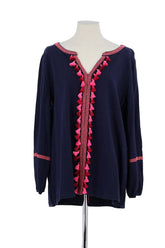Blouse Boden Marine en Coton, taille XL - Seconde Main