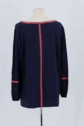 Blouse Boden Marine en Coton