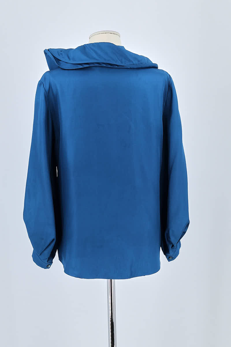 Blouse Celine Bleu en Soie