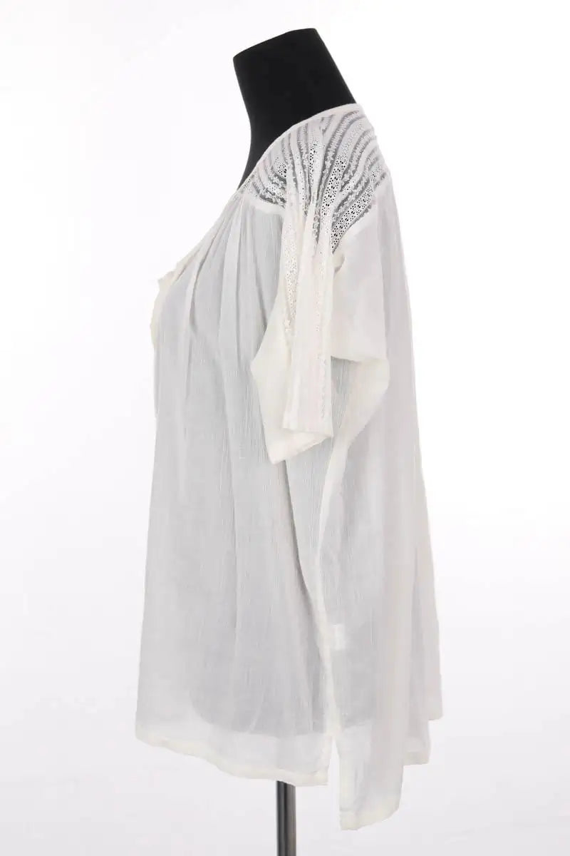 Blouse Charlie Joe Beige en Coton