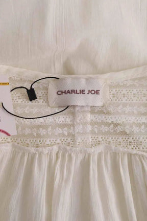 Blouse Charlie Joe Beige en Coton
