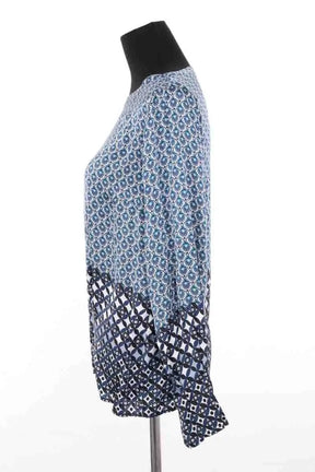 Blouse Charlotte Sparre Bleu en Soie