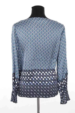 Blouse Charlotte Sparre Bleu en Soie