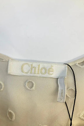 Blouse Chloé Blanc en Soie