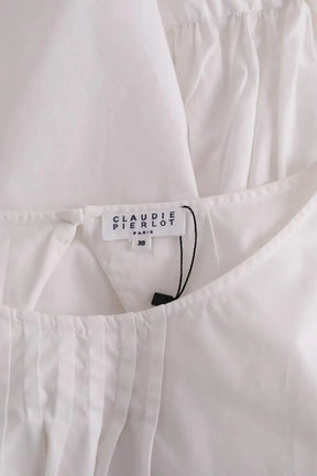 Blouse Claudie Pierlot Blanc en Coton