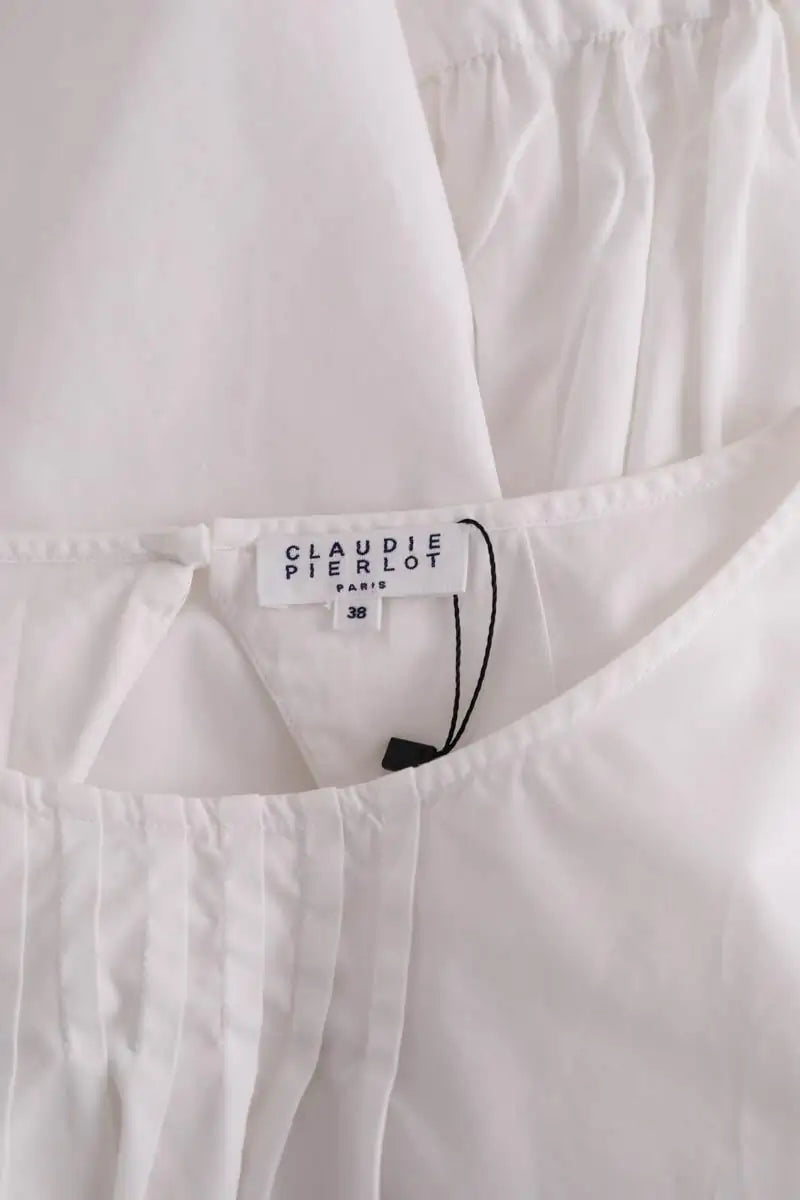 Blouse Claudie Pierlot Blanc en Coton