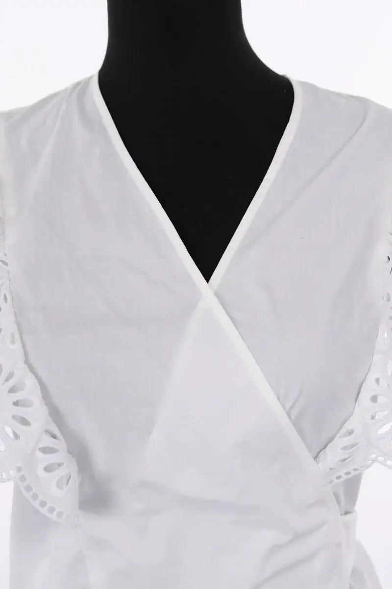 Blouse Claudie Pierlot Blanc en Coton