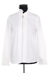 Blouse Claudie Pierlot Blanc en Coton, taille S - Seconde Main