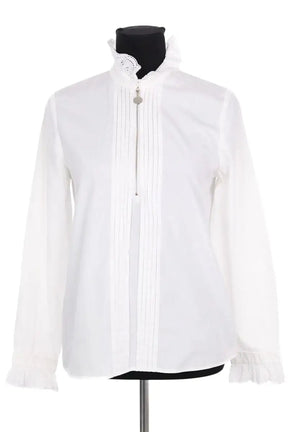 Blouse Claudie Pierlot Blanc en Coton, taille S - Seconde Main
