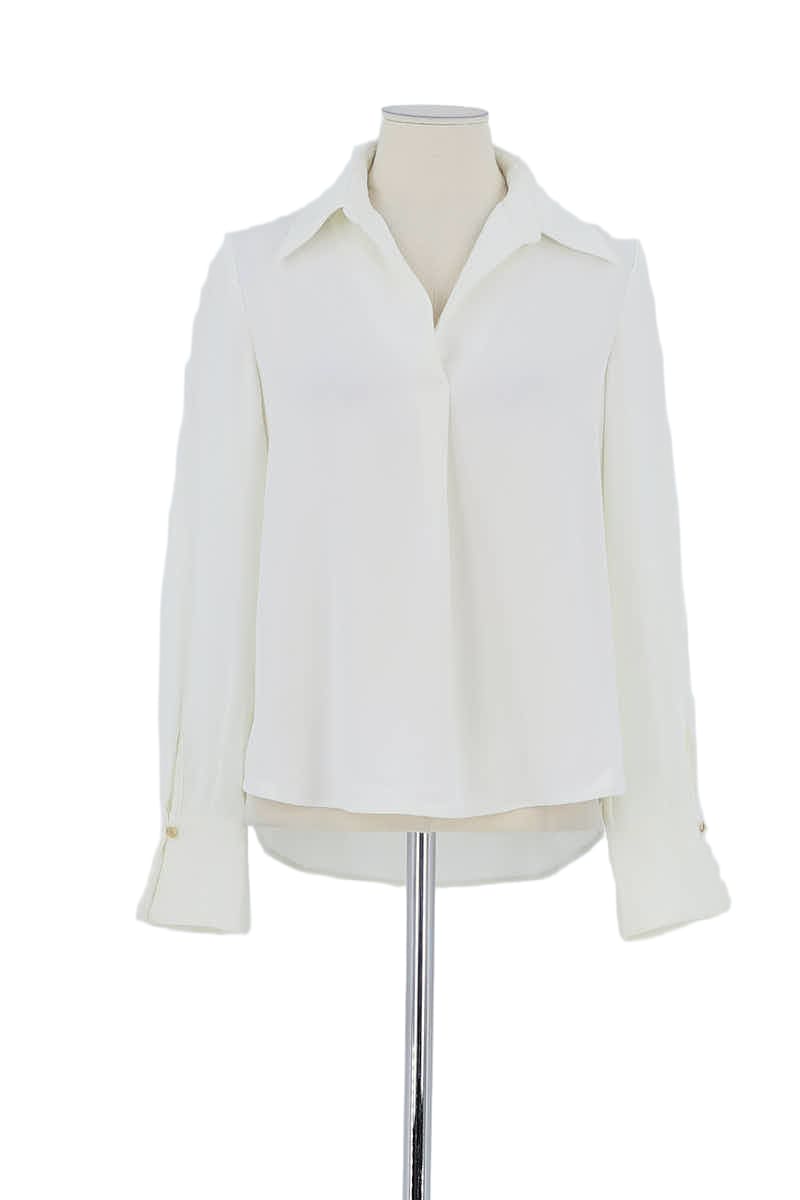 Blouse Claudie Pierlot Blanc en Polyester, taille XS - Seconde Main