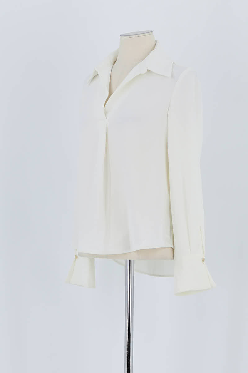 Blouse Claudie Pierlot Blanc en Polyester