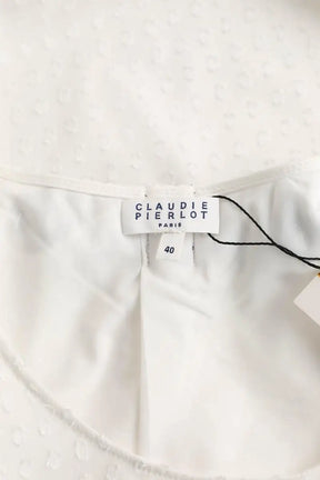 Blouse Claudie Pierlot Blanc en Synthétique