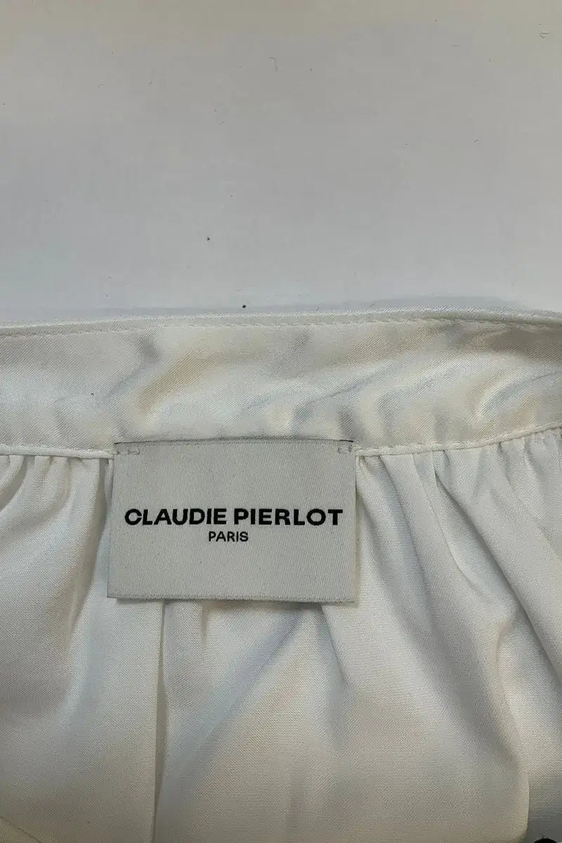 Blouse Claudie Pierlot Blanc en Synthétique