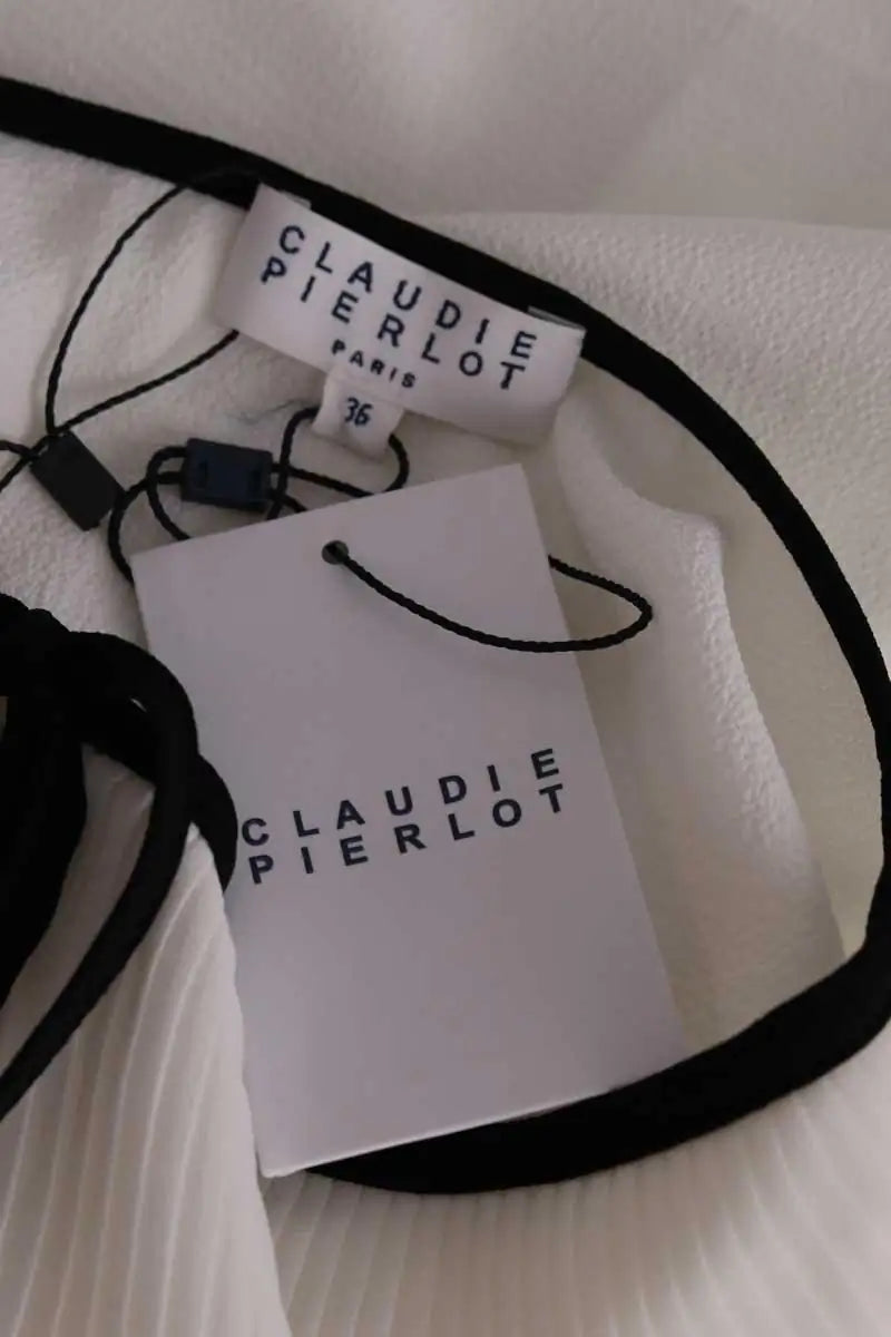 Blouse Claudie Pierlot Blanc en Synthétique