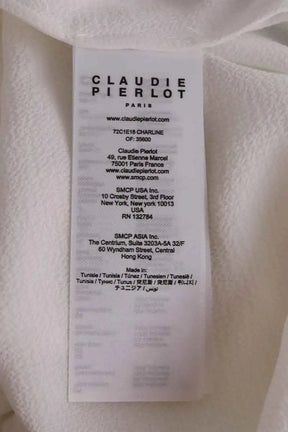Blouse Claudie Pierlot Blanc en Synthétique