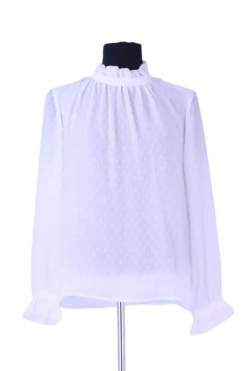 Blouse Claudie Pierlot Blanc en Synthétique, taille S - Seconde Main