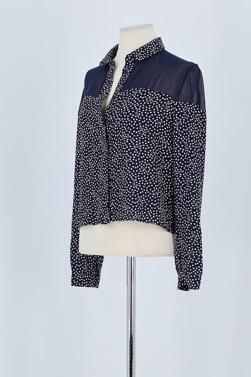 Blouse Claudie Pierlot Bleu en Polyester