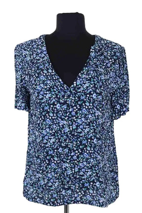 Blouse Claudie Pierlot Bleu en Synthétique, taille M - Seconde Main