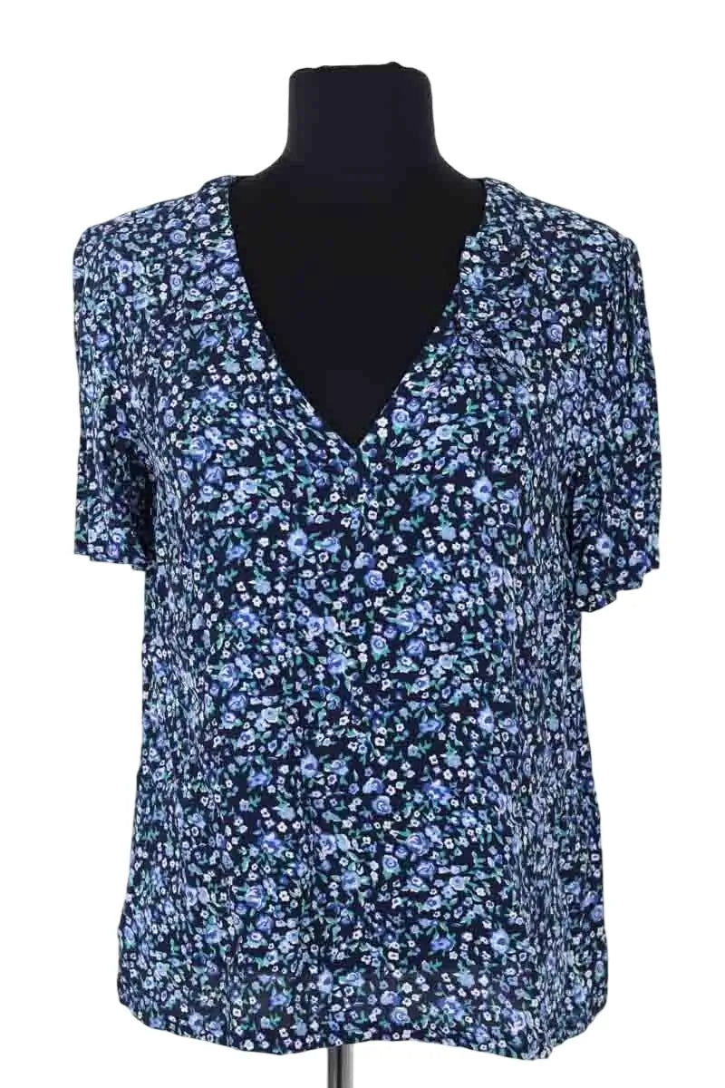 Blouse Claudie Pierlot Bleu en Synthétique, taille M - Seconde Main