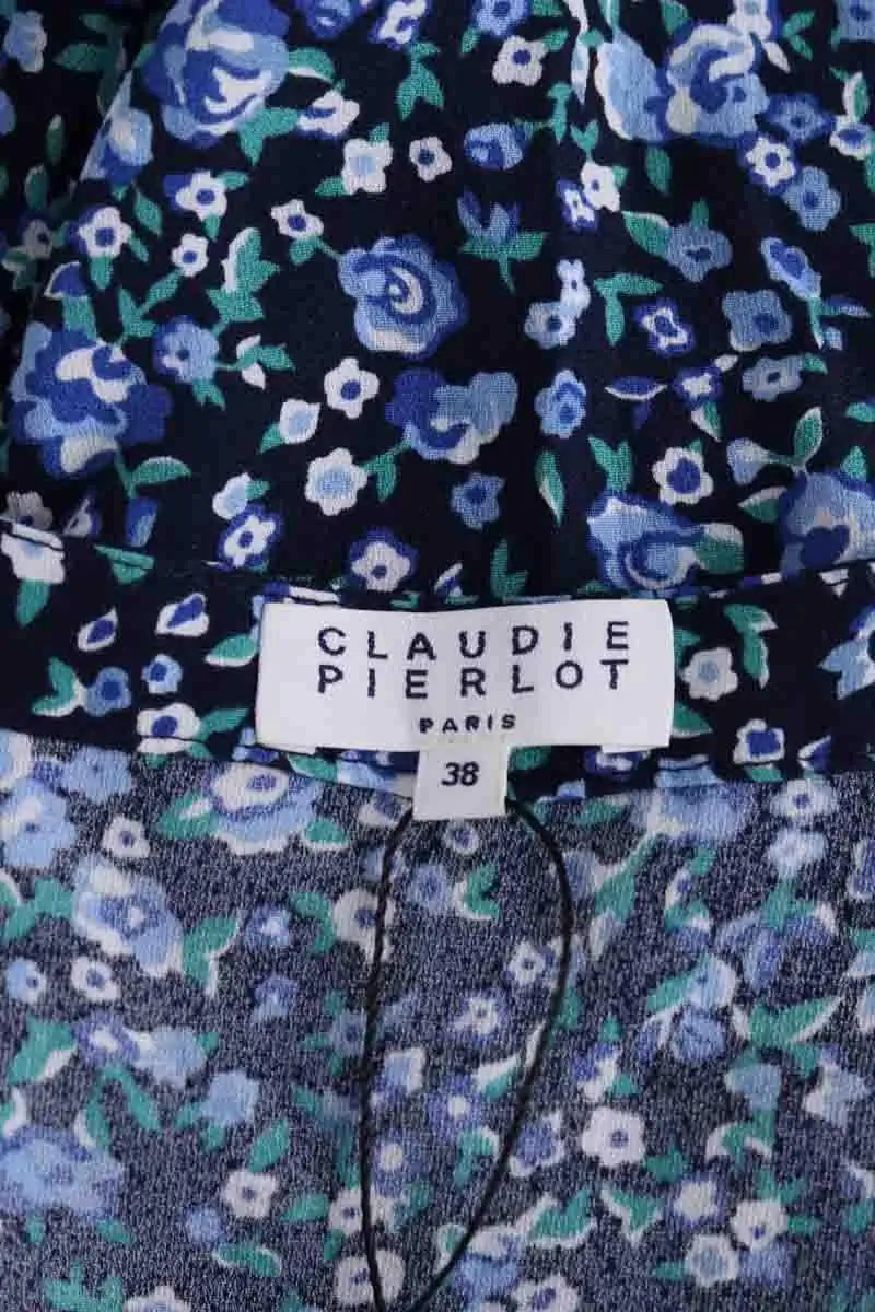 Blouse Claudie Pierlot Bleu en Synthétique